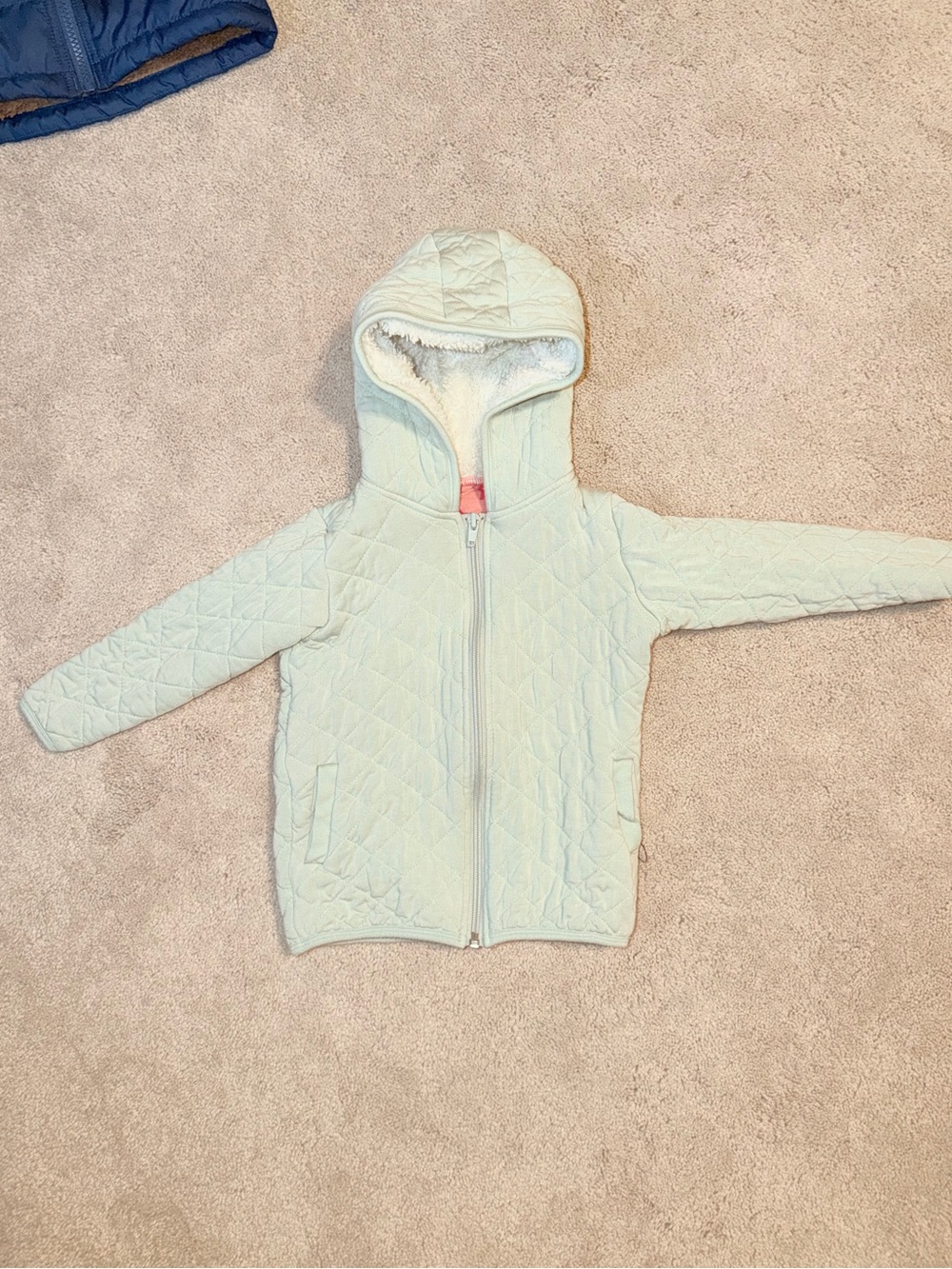 Kickee Pants / Quilted Jacket with Sherpa-Lined Hood